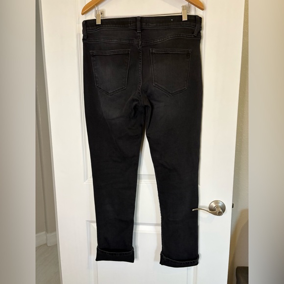 LuLaRoe Stretch Denim Magic Waist The Skinny Jeans Black L-161367 Size 30 - Picture 5 of 9